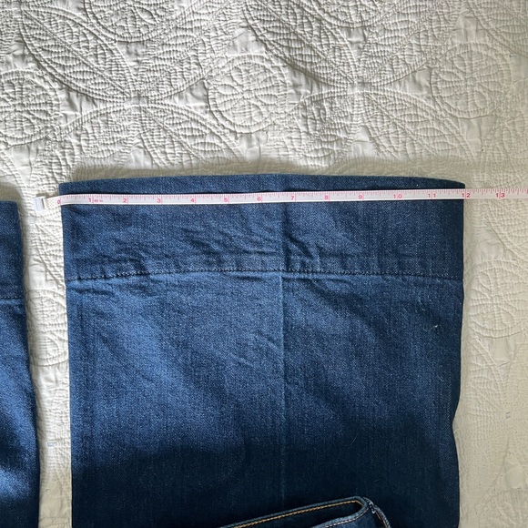 J. Crew Dark Indigo Wide-Leg Jeans - Picture 6 of 6